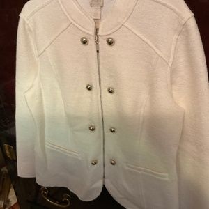 Chicos NWT  boiled wool jacket